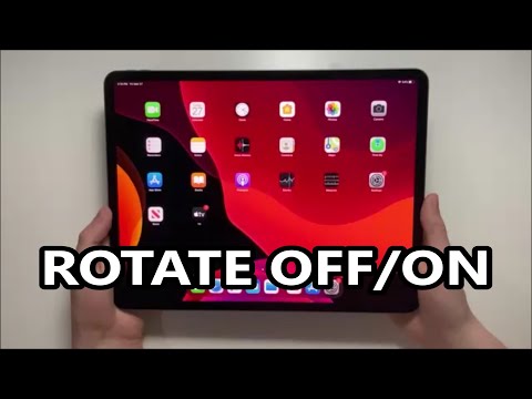 Video: Hur låser jag skärmrotation på iPad pro?