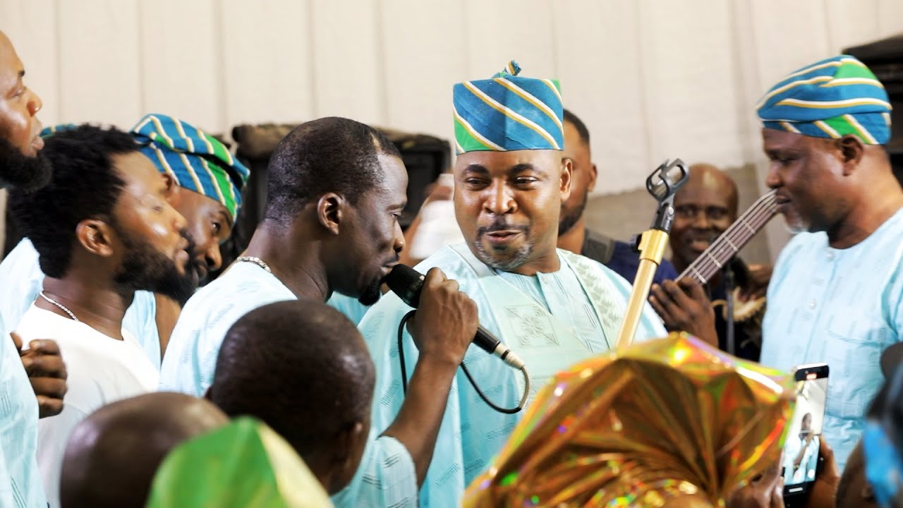 MC OLUOMO'S DANCE AT THE WEDDING OF IDRIS ADEKUNLE LAWAL & MICHELL ONABOLA ADEWUNMI IN IBADAN
