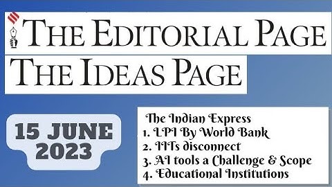 15th June 2023 | Gargi Classes The Editorials & Idea Analysis | By R.K. Lata