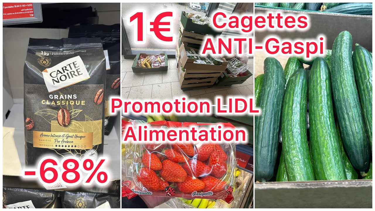 LIDL - cagettes 1€ ANTI-GASPI à 1€ - PROMOTION 20.06.2024 #lidl #lidlfrance #bonplan #promotion