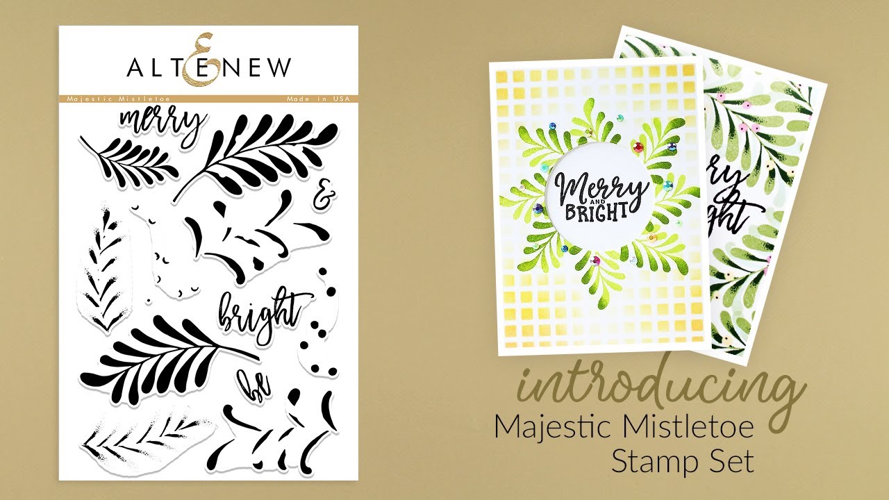 Altenew Stamps Intro - Majestic Mistletoe