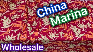China Marina Collection 3pc 🦋 Printed Shirt 🔥 Pashmina Wool Embroidered Shawl 💐 Best Quality 💥 Wh...