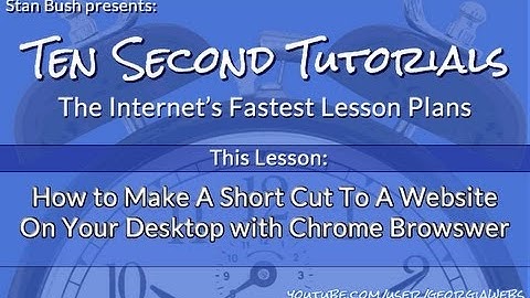 How To Create A Shortcut URL On Desktop
