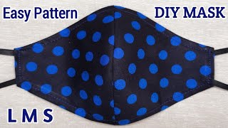 All Sizes - Very Easy New Style Pattern Mask | It Only takes 5 Minute to Sew a Best Perfect Fit Mask