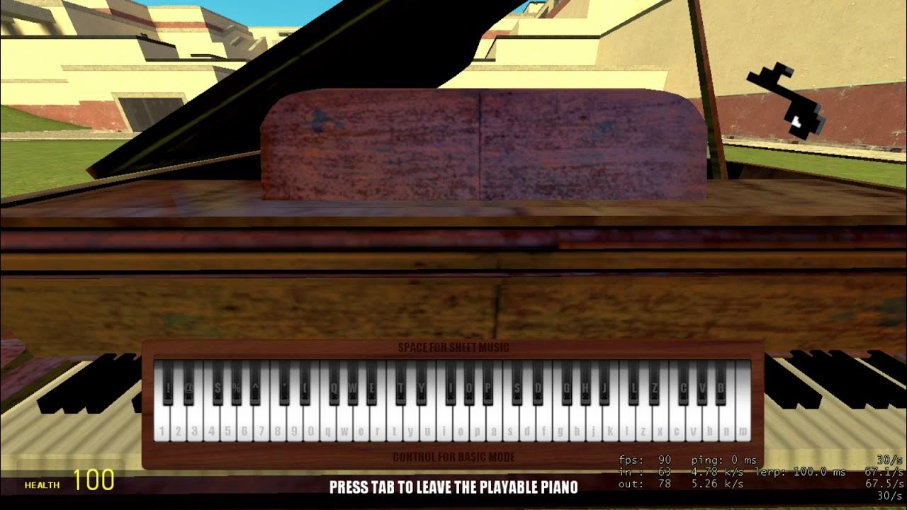 He plays the piano they. Song in Piano Gmod.