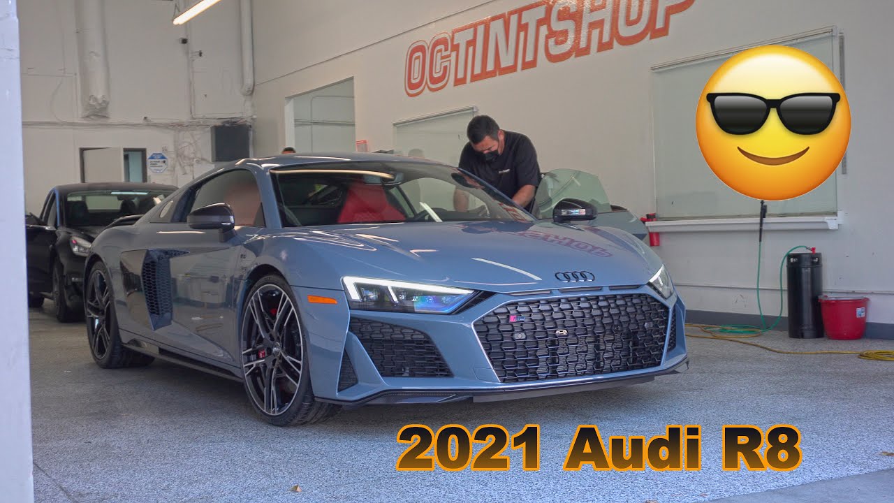 2021 Audi R8 in for a Ceramic tint job 