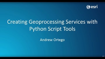 Creating Geoprocessing Services with Python Script Tools