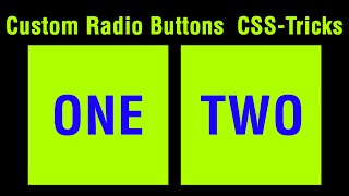 Custom Radio Buttons  CSS-Tricks || Ujjwal Technical Tips