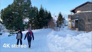 Walking in Tromso – From Fjellheisen to Arctic Cathedral (4K, Stereo Sounds)