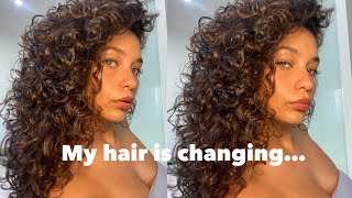 HAIR UPDATE | Is my hair less Curly?