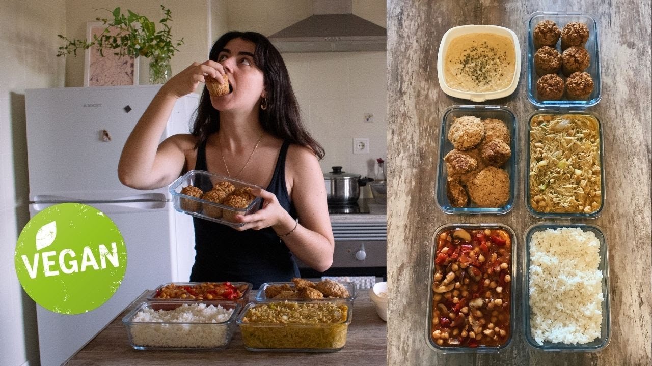 ¿Qué como en un día? 🌱 Mi primer batch cooking vegano