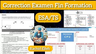 Correction Examen Fin Formation OFPPT TEMI TS ISTA ESA MAROC 