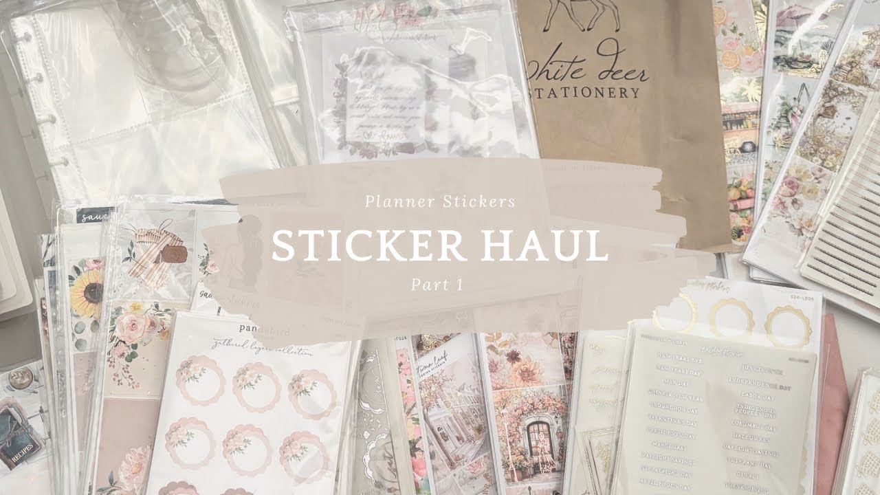 Planner Sticker Haul | Part 1 | BF/CM