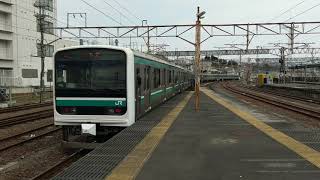 水戸駅 普通列車いわき行E501系K701編成(LED車)発車シーン 2019年3月17日