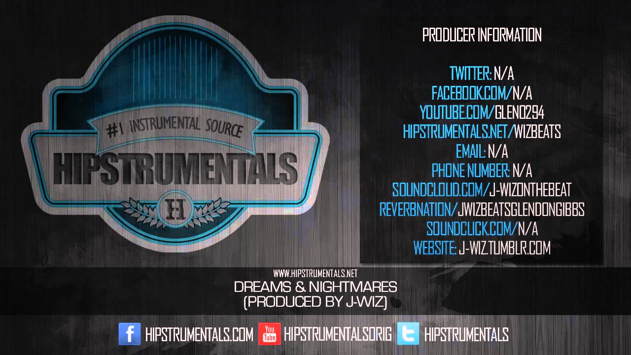 *BEAT* Dreams & Nightmares (Prod. By J-Wiz) [Hipstrumentals.net]
