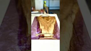 Purple Lightning Epoxy Tray! #shorts #diy