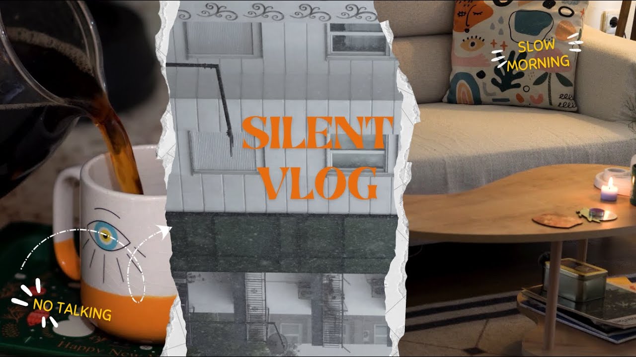 a slow morning at home/no talking☕️