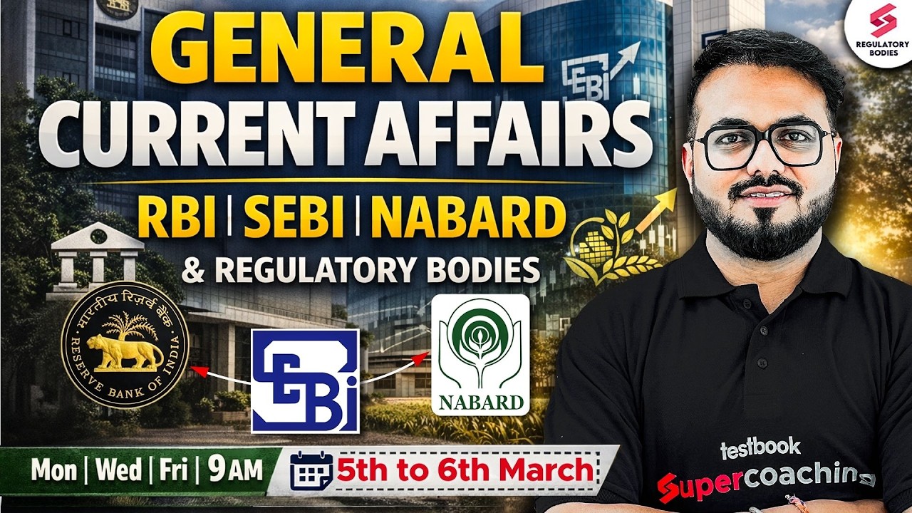 Daily Current Affairs for RBI Grade B 2026 | NABARD Grade A | SEBI Grade A GA by Pushpak Sir