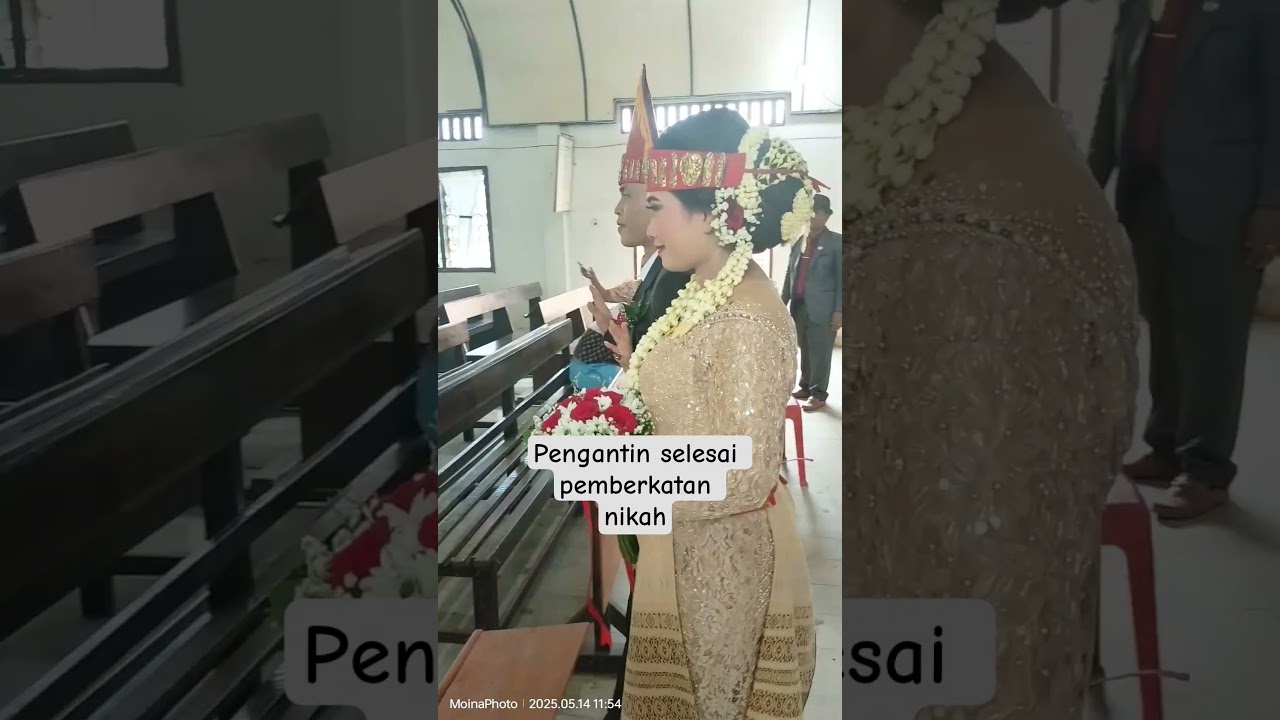Selesai Pemberkatan Nikah. 