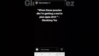Fwc Big Key Vs Glockboy Tez & 9000Rondae On Instagram Story