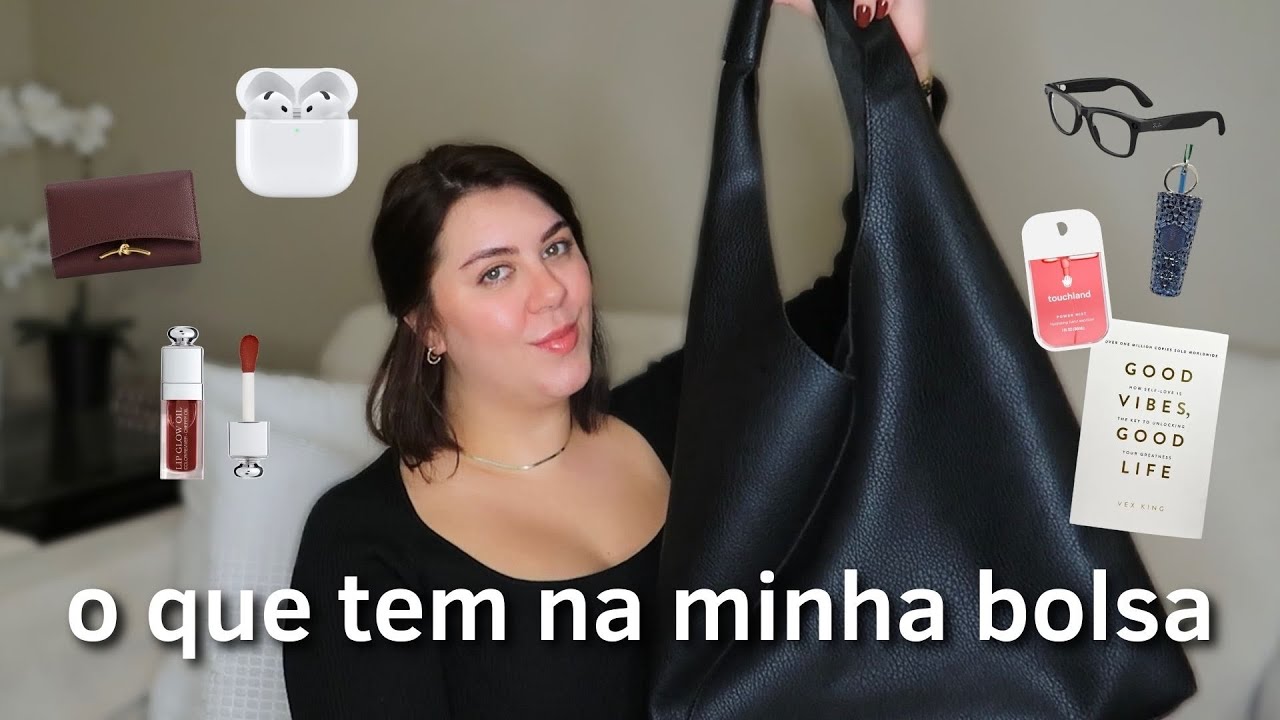 O que Tem na Minha Bolsa | Meus Itens Essenciais do Dia a Dia ✨