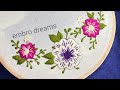 🌸Simple and beautiful embroidery flower🌸| step by step..