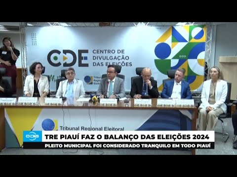 TRE Piauí faz balanço de Pleito Municipal em regiões do Estado 07 10 2024