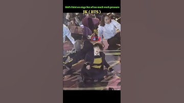 Thumbnail of Idol’s Faint on stage 😱 #blackpink #lisa #jennie #rose #jisso  #shorts