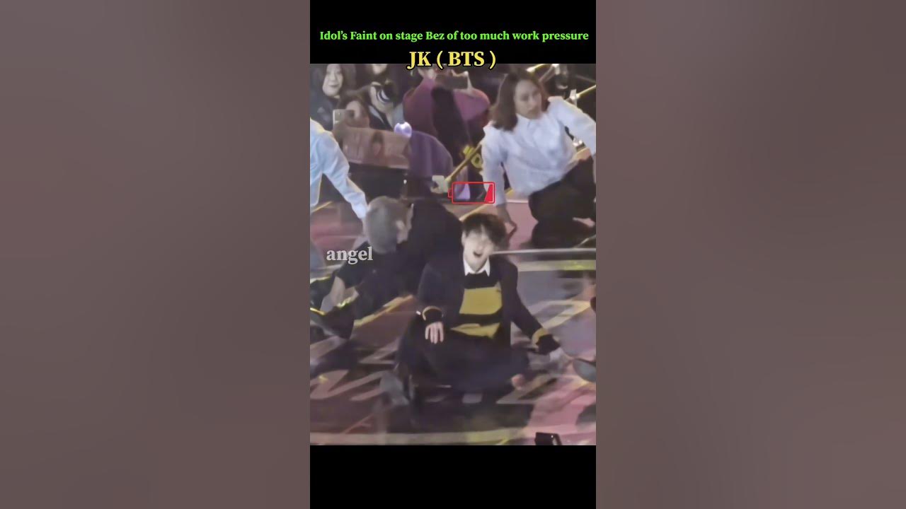 Idol’s Faint on stage 😱 #blackpink #lisa #jennie #rose #jisso  #shorts