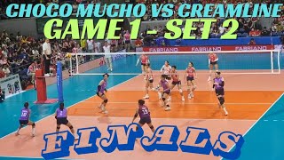 SET 2 | PREMIUM VOLLEYBALL LEAGUE (PVL) | FINALS - GAME 1 | CHOCO MUCHO VS CREAMLINE