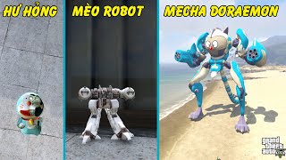 GTA 5 - Nobita tí hon chế tạo Mecha Doraemon (Mèo Robot chiến đấu siêu cấp) | GHTG