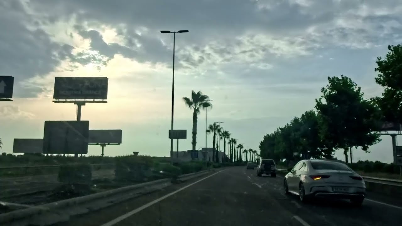 🌧️ Early Morning Rainy Drive Oropesa to Castellón | 4K POV Scenic Roadtrip