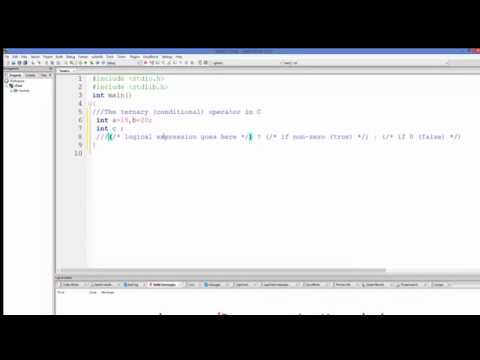 What is The ternary conditional operator in C
