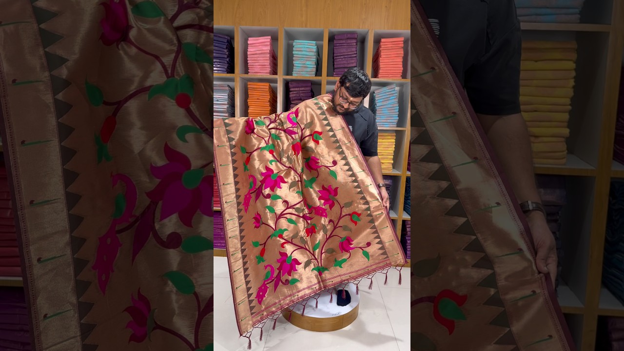 Paithani Soft Silk Lotus Jaal Dupatta