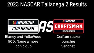 2023 NASCAR Talladega 2 Results Cup Trucks