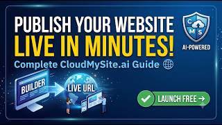 How to Publish Your Website on CloudMySite AI (Complete Guide) 🌐