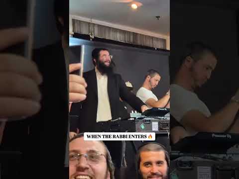 WHEN THE JEWISH RABBI ENTERS 🔥#dj #shabbat #שבת