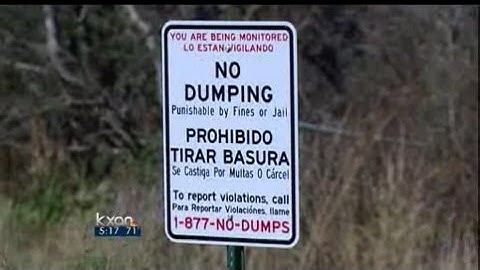 Crackdown on illegal dumping