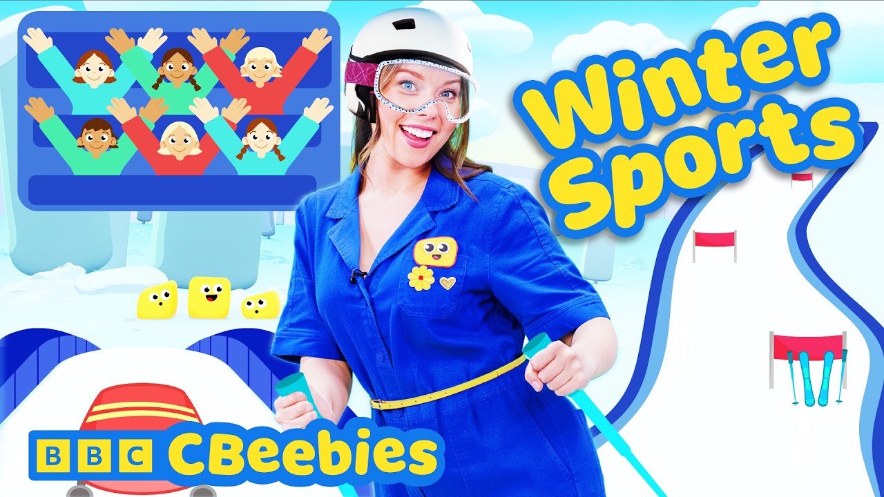 Time to Play Winter Sports 🎿❄️ | CBeebies House Fun With Evie and Friends 🌈