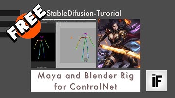 Free ControlNet Rig for Maya and Blender