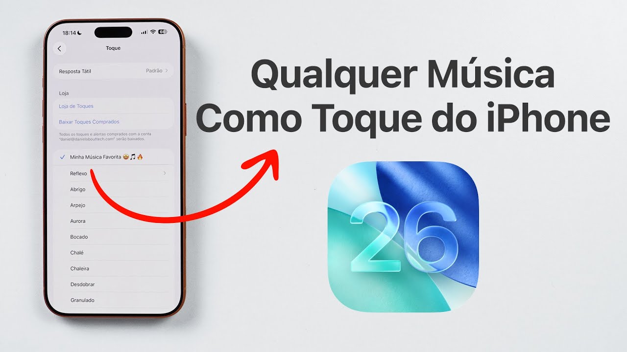 (2026) Como Colocar QUALQUER Música como Toque do iPhone!! (Grátis)