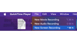 How to make a screen recording on a Mac (Pt. 1)