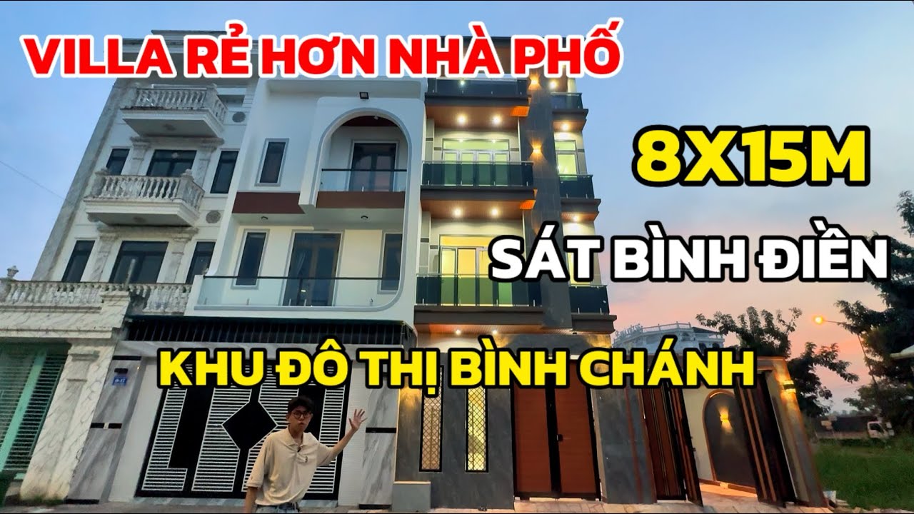 Villa rẻ hơn nhà phố🔥Mặt Tiền Nhựa 10m Vỉa Hè Sát Bình Điền Q8 TpHCM & Ngay Chợ | Ban Nha Bình Chánh