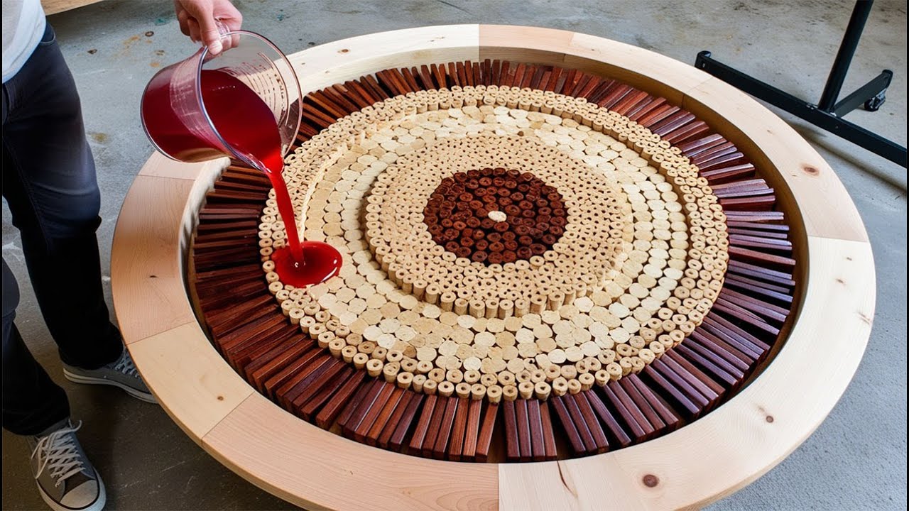 Surprising Techniques Young Carpenter Creates Unique Epoxy Resin Coffee Table | Top Creative Project