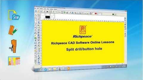 Richpeace CAD Software Online Lessons-Tip of the day-Split drill/button hole (V9)