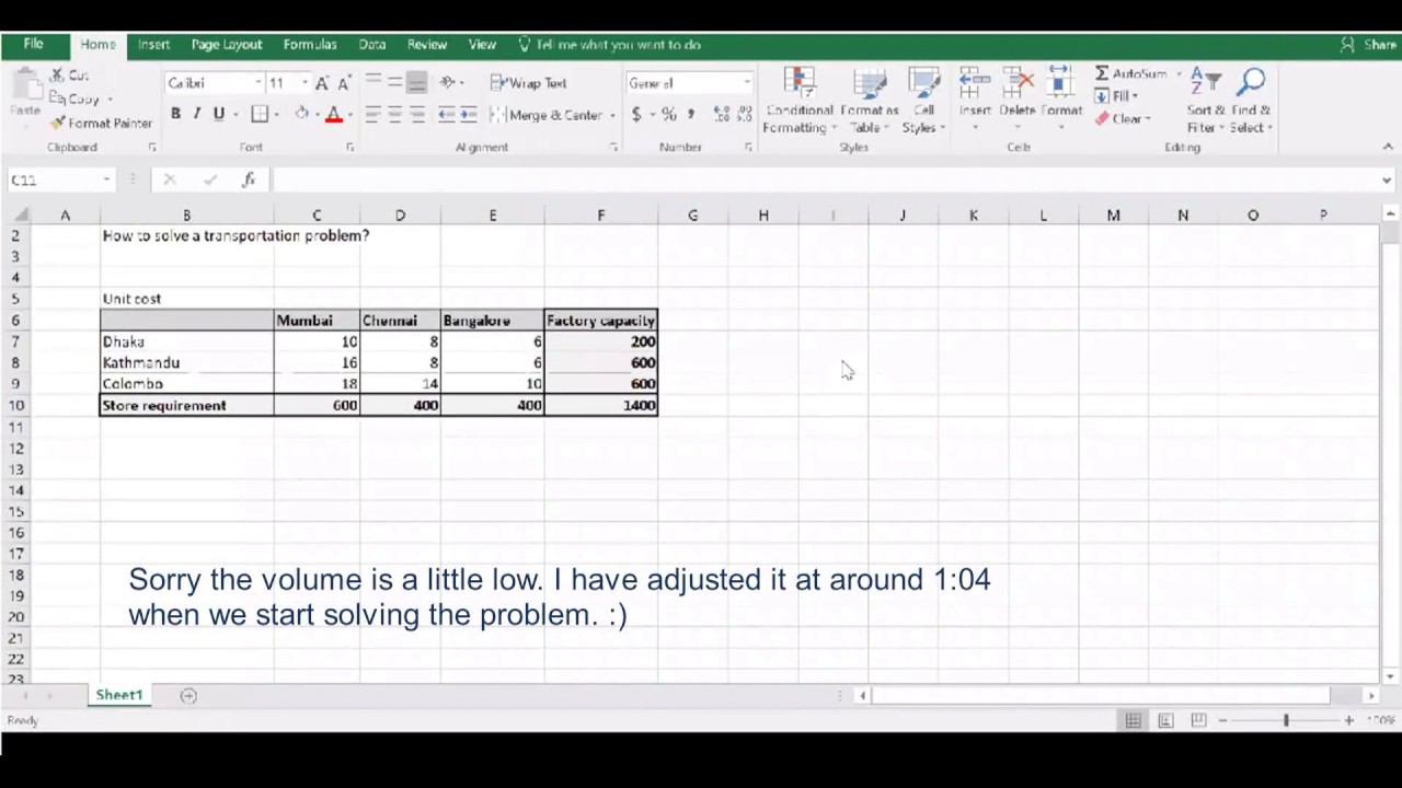 excel solver problems and solutions
