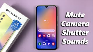 How To Mute (Turn Off) Camera Shutter Sound On Samsung Galaxy A34 5G screenshot 2
