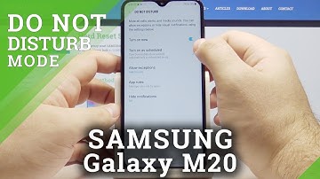 How to Activate Do Not Disturb Mode in Samsung  Galaxy M20 – Configure DND Mode