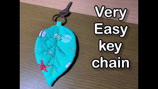 Easy key chain  leaves |DIY Keychains leaves |leaves|  FABRIC KEYCHAIN TUTORIAL CRICUT
