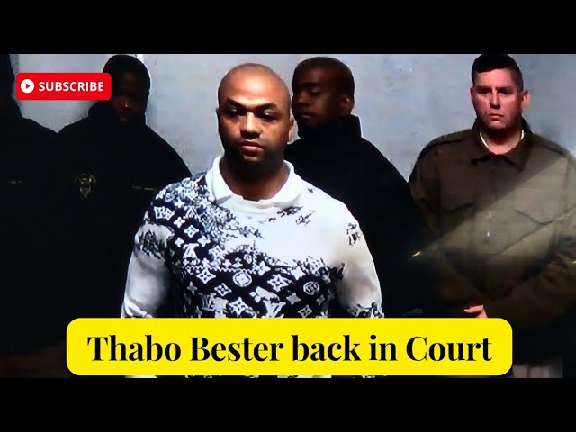 Flexing': Thabo Bester appears in court wearing pricey LV sweater